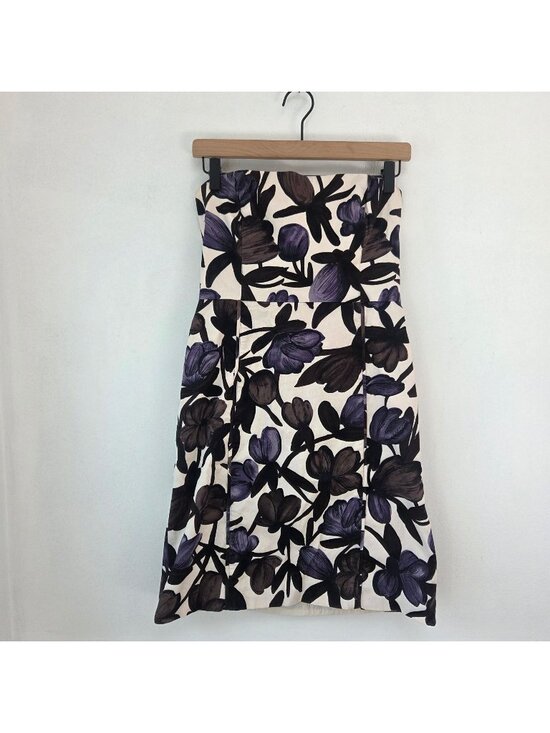Banana Republic Dresses & Skirts - Banana Republic Strapless Cocktail Dress Spring Watercolor Floral Women's 6